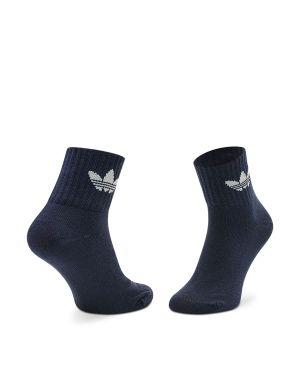 ADIDAS 3-Packs Mid-Ankle Socks White/Blue/Black
