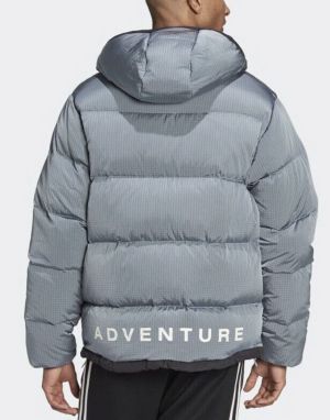 ADIDAS Adventure Down Puffer Jacket Grey